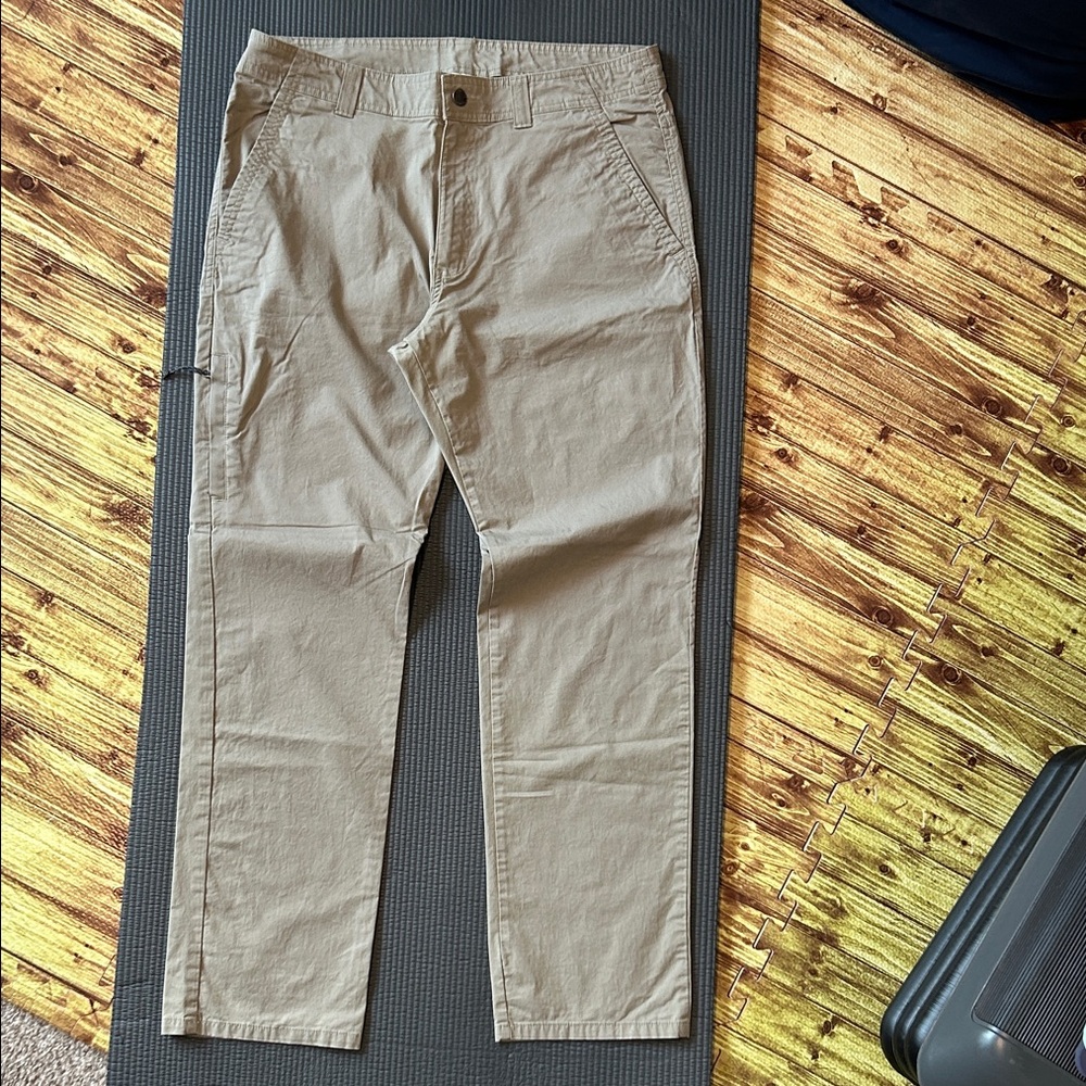 Men's Khaki Columbia Pants - Casual Straight Fit